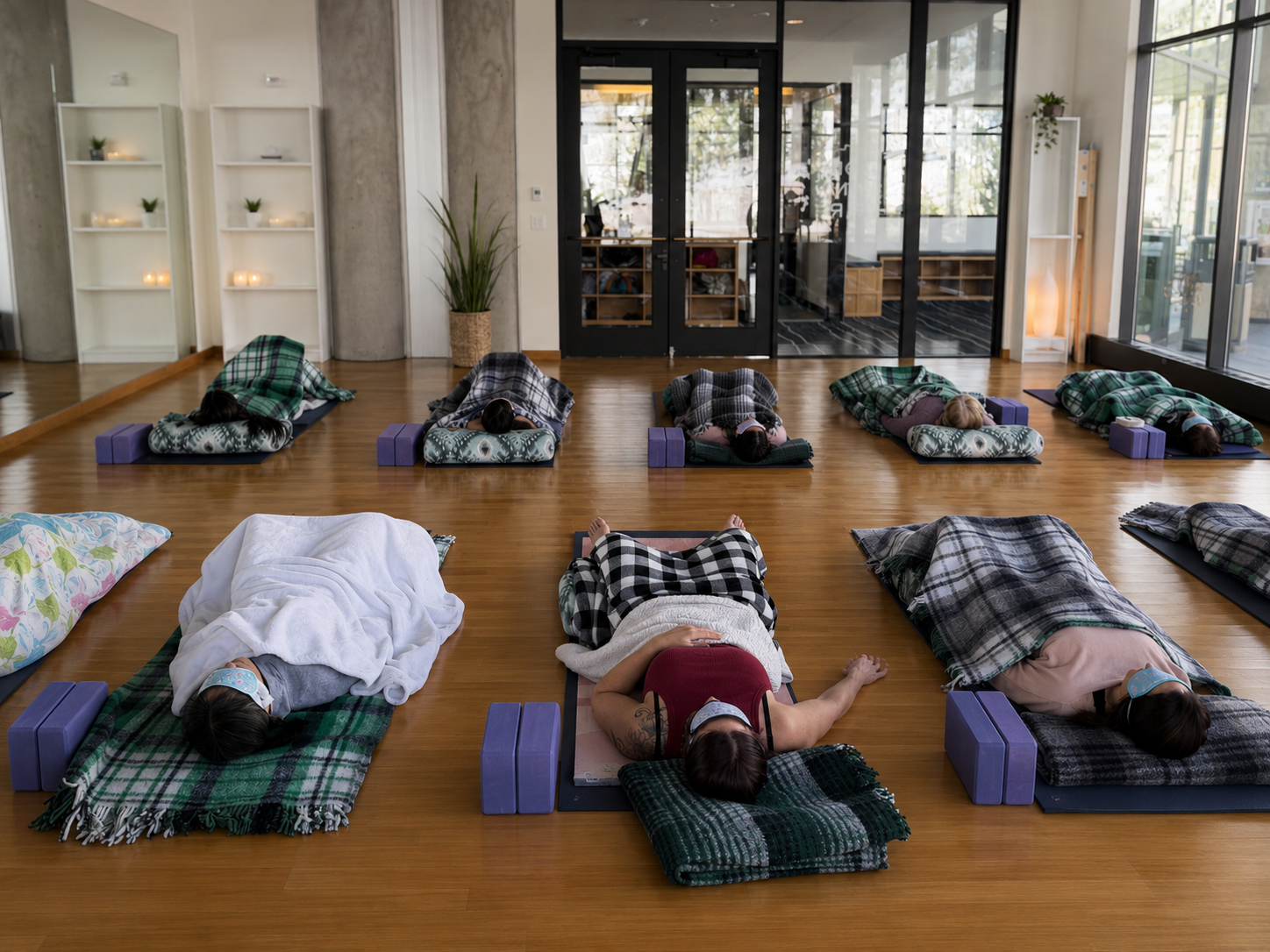 Person in a relaxed meditative state